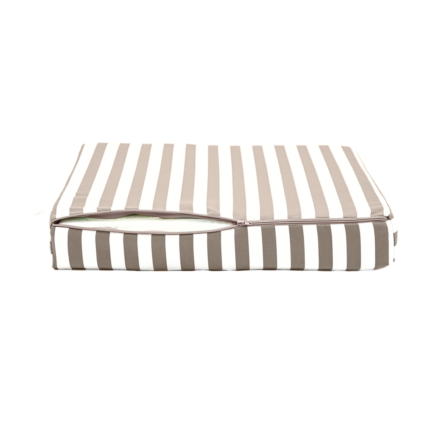 Coussins pour salon de jardin déhoussable 60x60cm Rayure beige - Déco arts - Image 8
