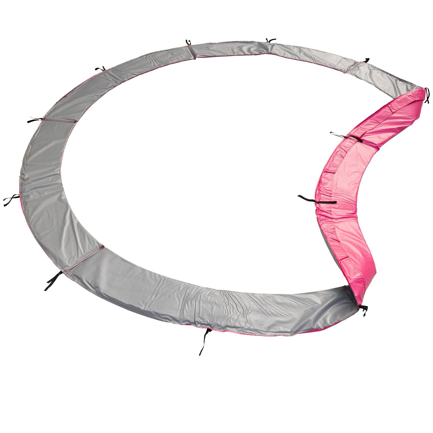 Happy Garden - Pack Premium Trampoline 430cm réversible gris / rose MELBOURNE + filet, échelle, bâche et kit d'ancrage - HAPPY GARDEN - Imagen 3