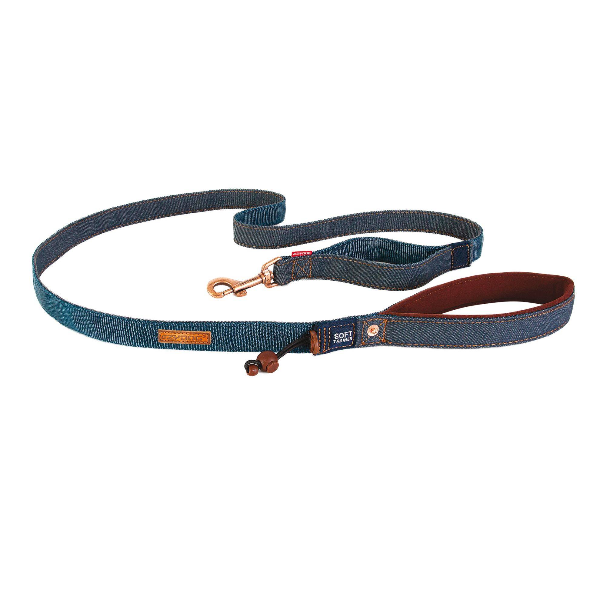 Laisse Ezydog Soft Trainer : Denim - Largeur 12,5 mm EZYDOG