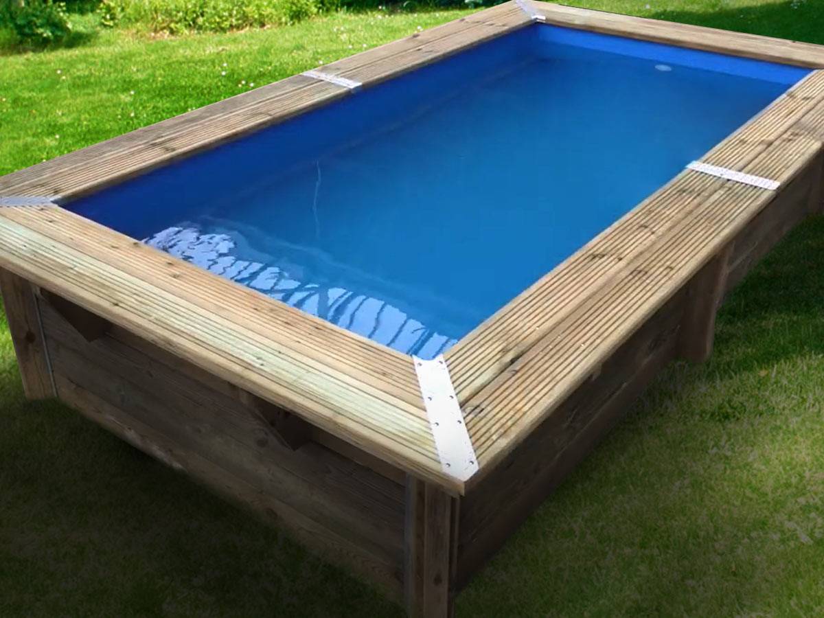 Ubbink - Piscine bois Azura 3,50 x 2,00 x 0,71 m liner bleu avec filtre à cartouche - Ubbink - Imagen 3