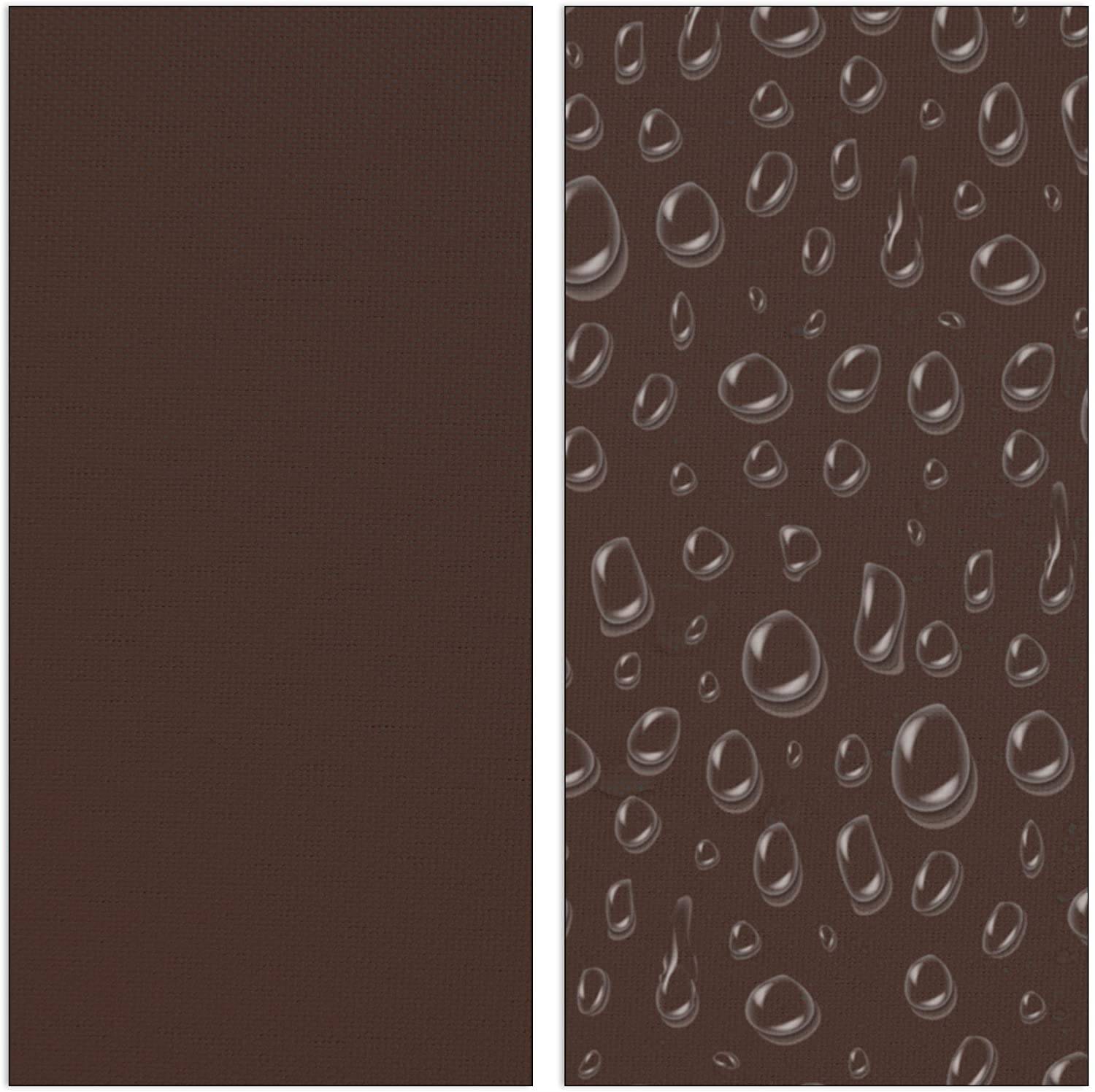Helloshop26 - Voile d'ombrage rectangle 4 x 6 m brun - Imagen 5