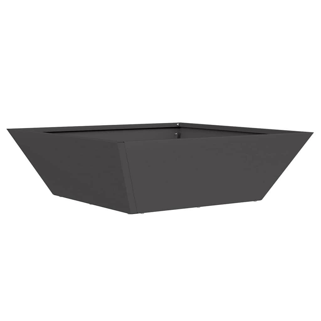 Cache-pot de jardin 5 pcs | Bac à fleurs Noir 50 x 50 x 15 cm - Image 5