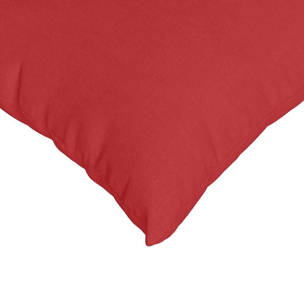 ComfortXL - Paire de Coussins Carrés Tissu Doux pour Décoration Salon Chambre Housse Lavable Rouge 50x50 cm – ComfortXL Outdoor Living - Image 7