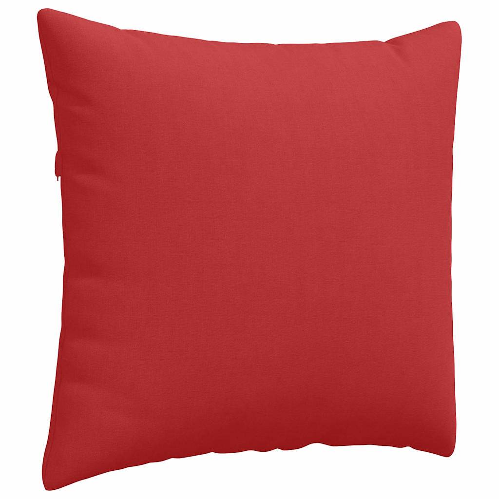 ComfortXL - Paire de Coussins Carrés Tissu Doux pour Décoration Salon Chambre Housse Lavable Rouge 50x50 cm – ComfortXL Outdoor Living - Image 5
