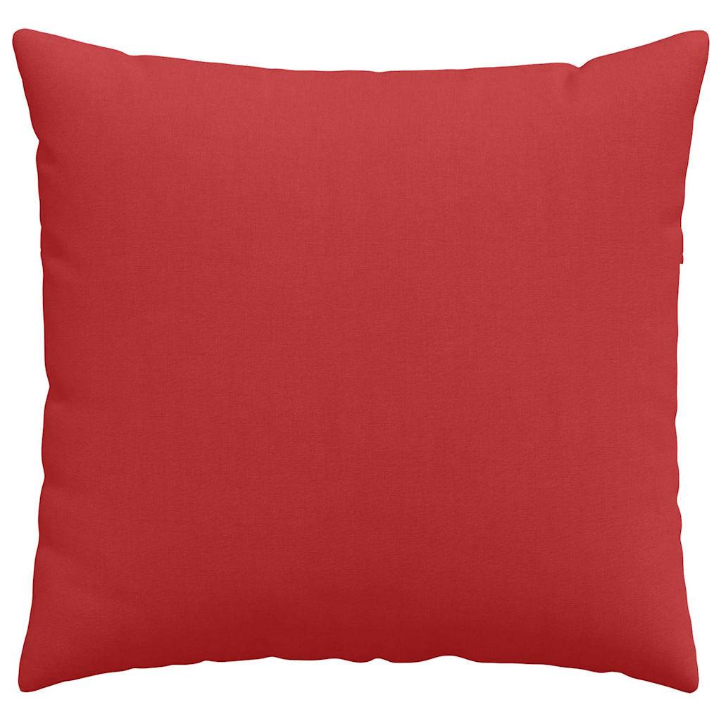 ComfortXL - Paire de Coussins Carrés Tissu Doux pour Décoration Salon Chambre Housse Lavable Rouge 50x50 cm – ComfortXL Outdoor Living - Image 6