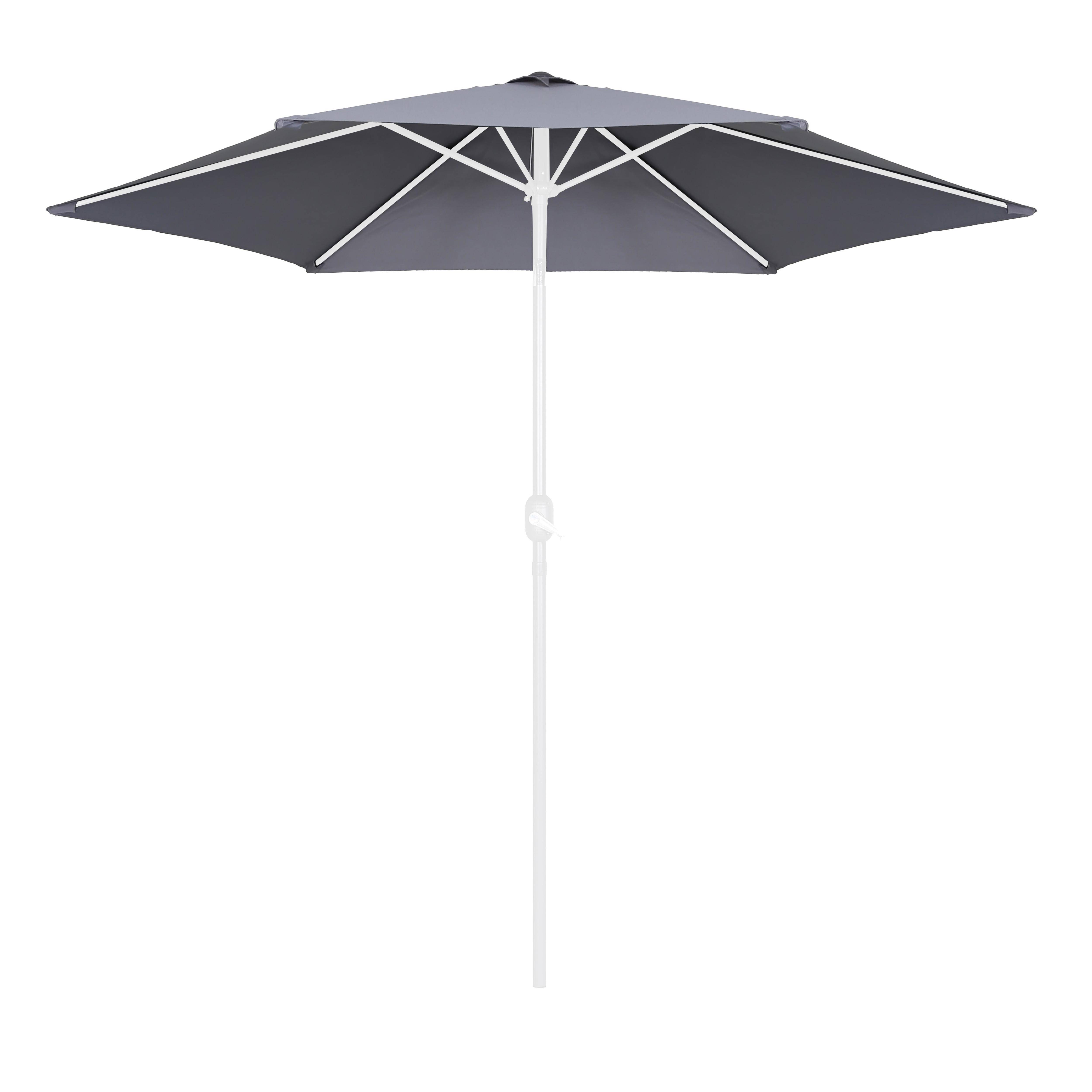 Oviala - Toile pour parasol droit 3m anthracite Matera - Oviala - Imagen 1