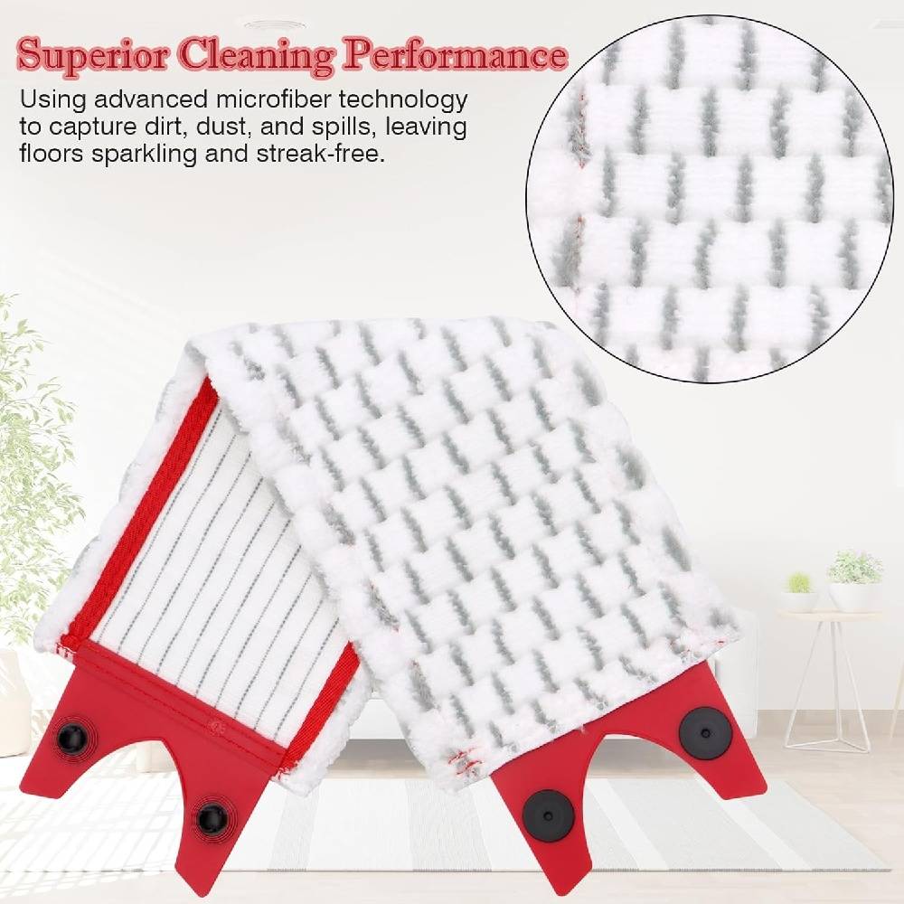 têtes de mop microfibre plates pour Vileda Ultramax 2 en 1 (Paquet de 2) - IntiMeg - Image 3