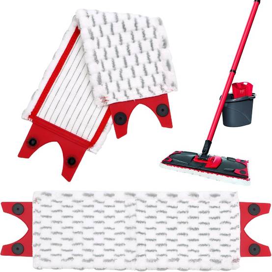 têtes de mop microfibre plates pour Vileda Ultramax 2 en 1 (Paquet de 2) - IntiMeg - Image 1