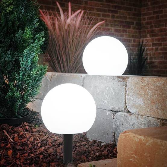 esotec Set de boules solaires d'ambiance avec télécommande ⌀20cm résistant aux intempéries 102911 - Image 1