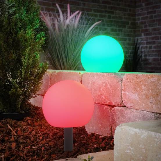 esotec Set de boules solaires d'ambiance avec télécommande ⌀20cm résistant aux intempéries 102911 - Image 4