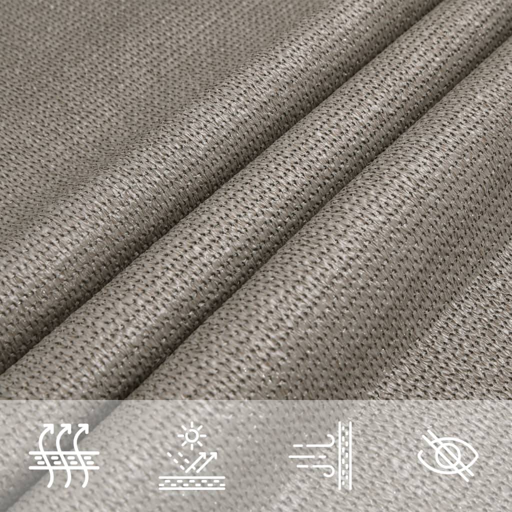 Voile d'ombrage PEHD gris clair 500 x 350 cm - PANGIVO - Image 7