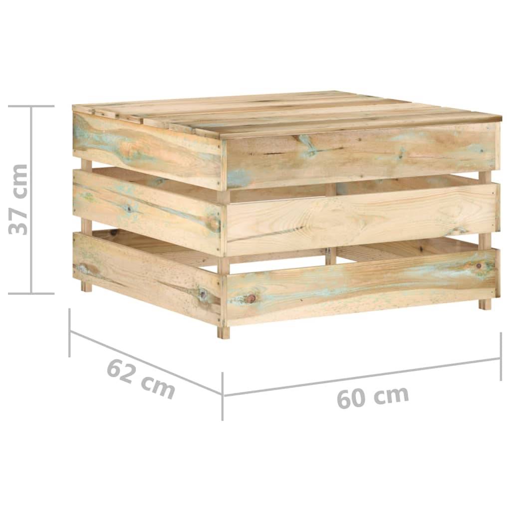 2 pcs Salon de jardin palette - Mobilier d'extérieur Bois de pin imprégné - Image 8
