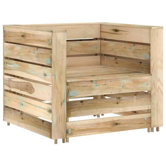2 pcs Salon de jardin palette - Mobilier d'extérieur Bois de pin imprégné - Image 1