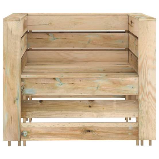 2 pcs Salon de jardin palette - Mobilier d'extérieur Bois de pin imprégné - Image 3