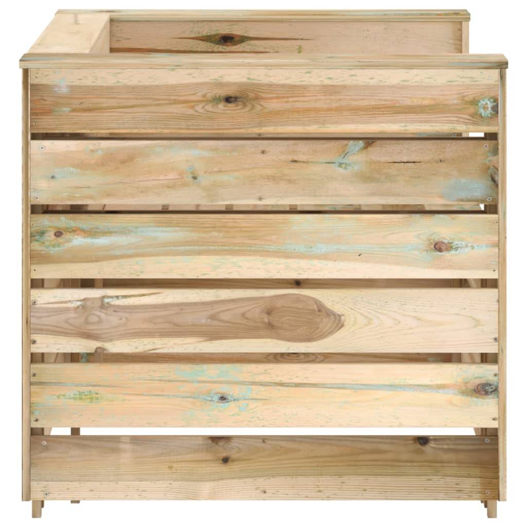 2 pcs Salon de jardin palette - Mobilier d'extérieur Bois de pin imprégné - Image 5