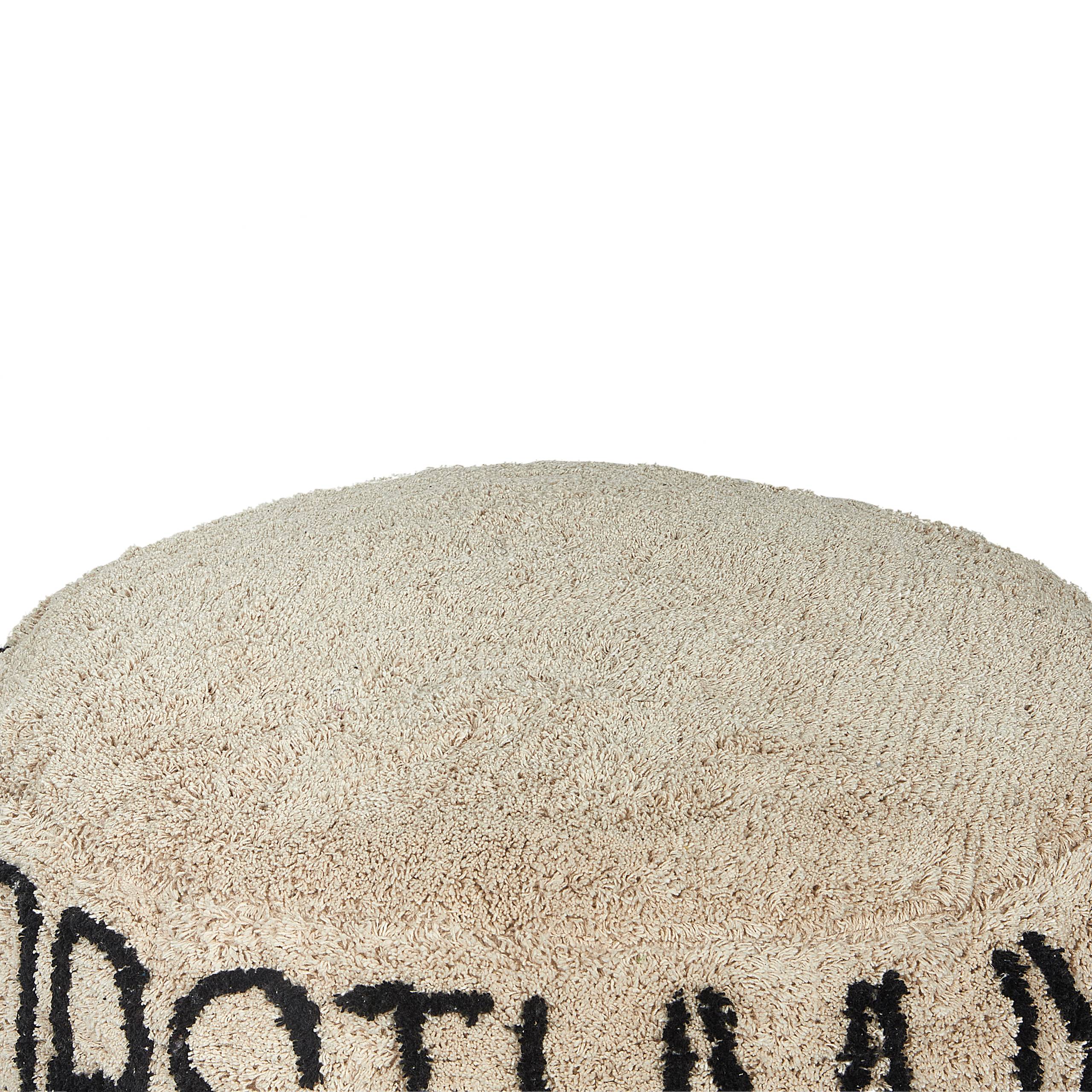 Beliani - Coussin de sol Coton Beige TWINSPUR - 60x60x20- Beliani - Image 4