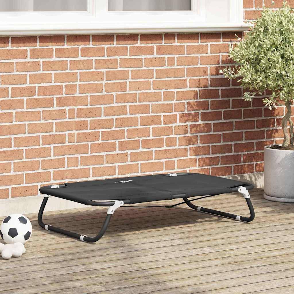 Vidaxl - Lit pour Chien 90 x 55 x 18 cm Acier Noir vidaXL 42008213