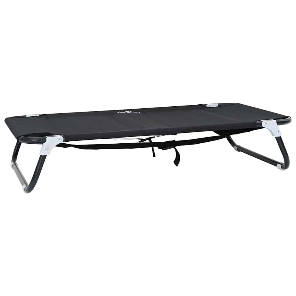 Vidaxl - Lit pour Chien 90 x 55 x 18 cm Acier Noir vidaXL 42008213 - Image 2
