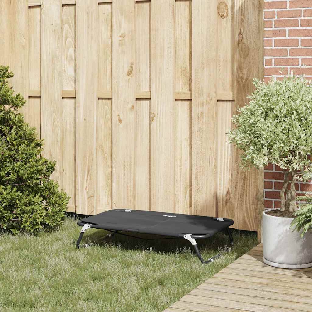 Vidaxl - Lit pour Chien 90 x 55 x 18 cm Acier Noir vidaXL 42008213 - Image 4