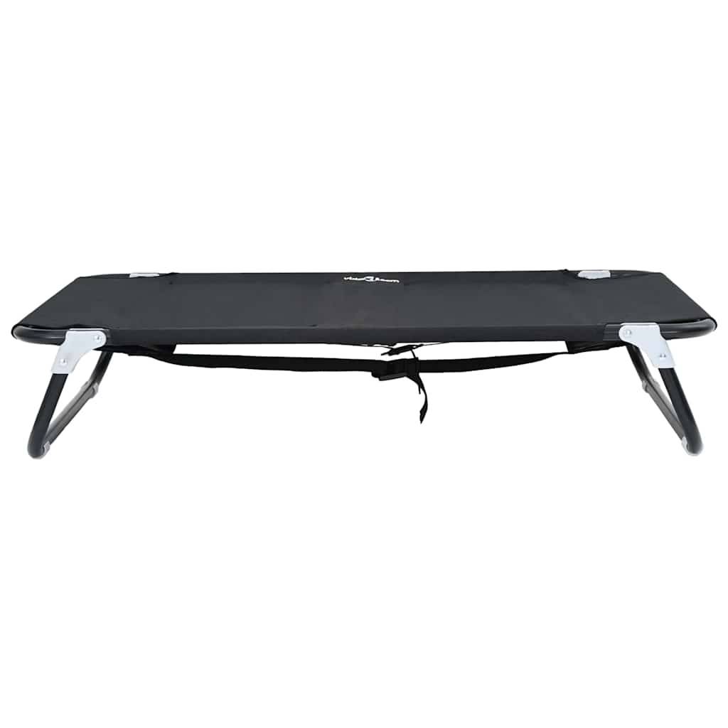 Vidaxl - Lit pour Chien 90 x 55 x 18 cm Acier Noir vidaXL 42008213 - Image 5