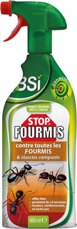 BSI - BSI - Anti-Fourmis - Stop Fourmis - Spray - Insectes Rampants - Efficace En Intérieur Et Extérieur - 800 ml - Image 1