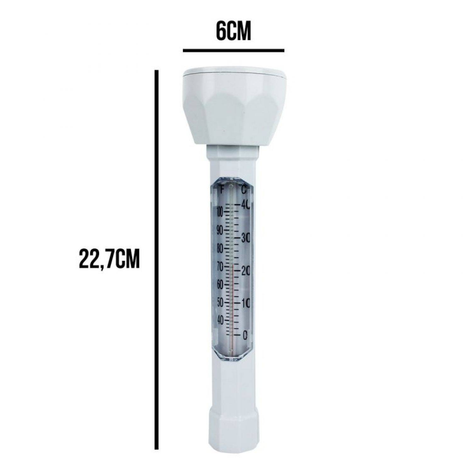 Linxor - Thermomètre flottant blanc pour piscine avec cordon - Linxor - Imagen 2