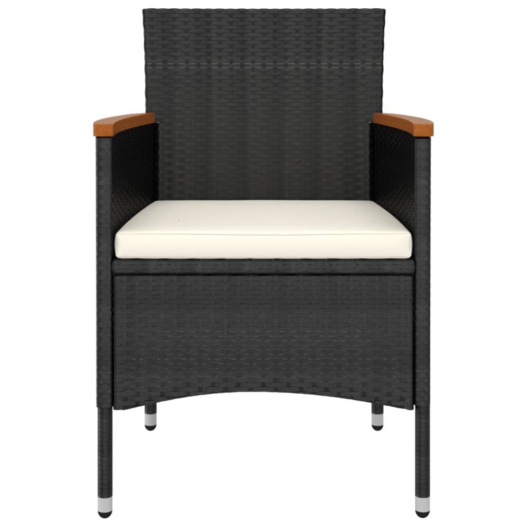ComfortXL - Salon de Jardin 5P Rond Finition Bois d'Acacia Résine Tressée Noir – ComfortXL Outdoor Living - Image 4