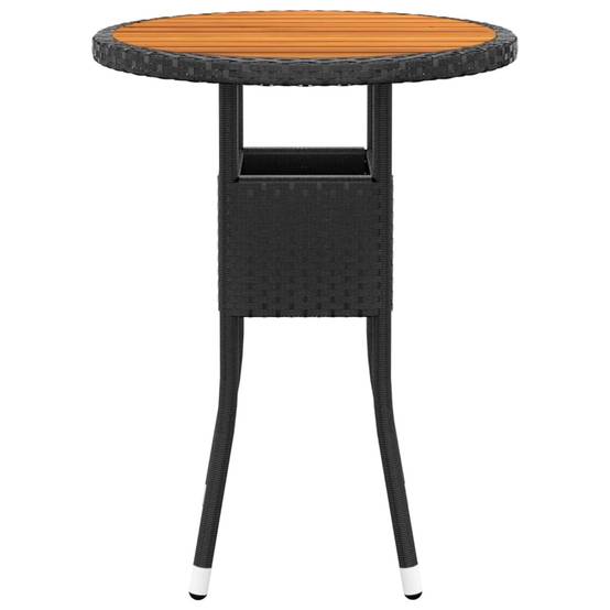 ComfortXL - Salon de Jardin 5P Rond Finition Bois d'Acacia Résine Tressée Noir – ComfortXL Outdoor Living - Image 6