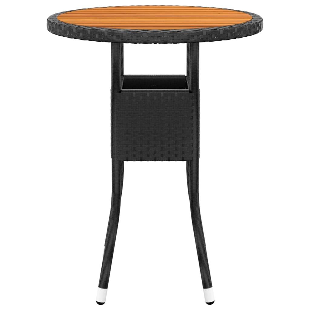 ComfortXL - Salon de Jardin 5P Rond Finition Bois d'Acacia Résine Tressée Noir – ComfortXL Outdoor Living - Image 6