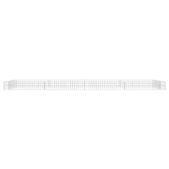 Très grande bordure gabion en acier galvanisé 400x100x20 cm – ComfortXL Outdoor Living - Image 3
