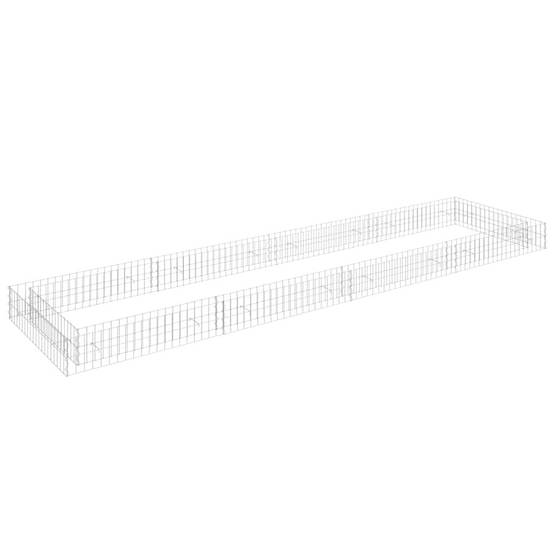Très grande bordure gabion en acier galvanisé 400x100x20 cm – ComfortXL Outdoor Living - Image 2