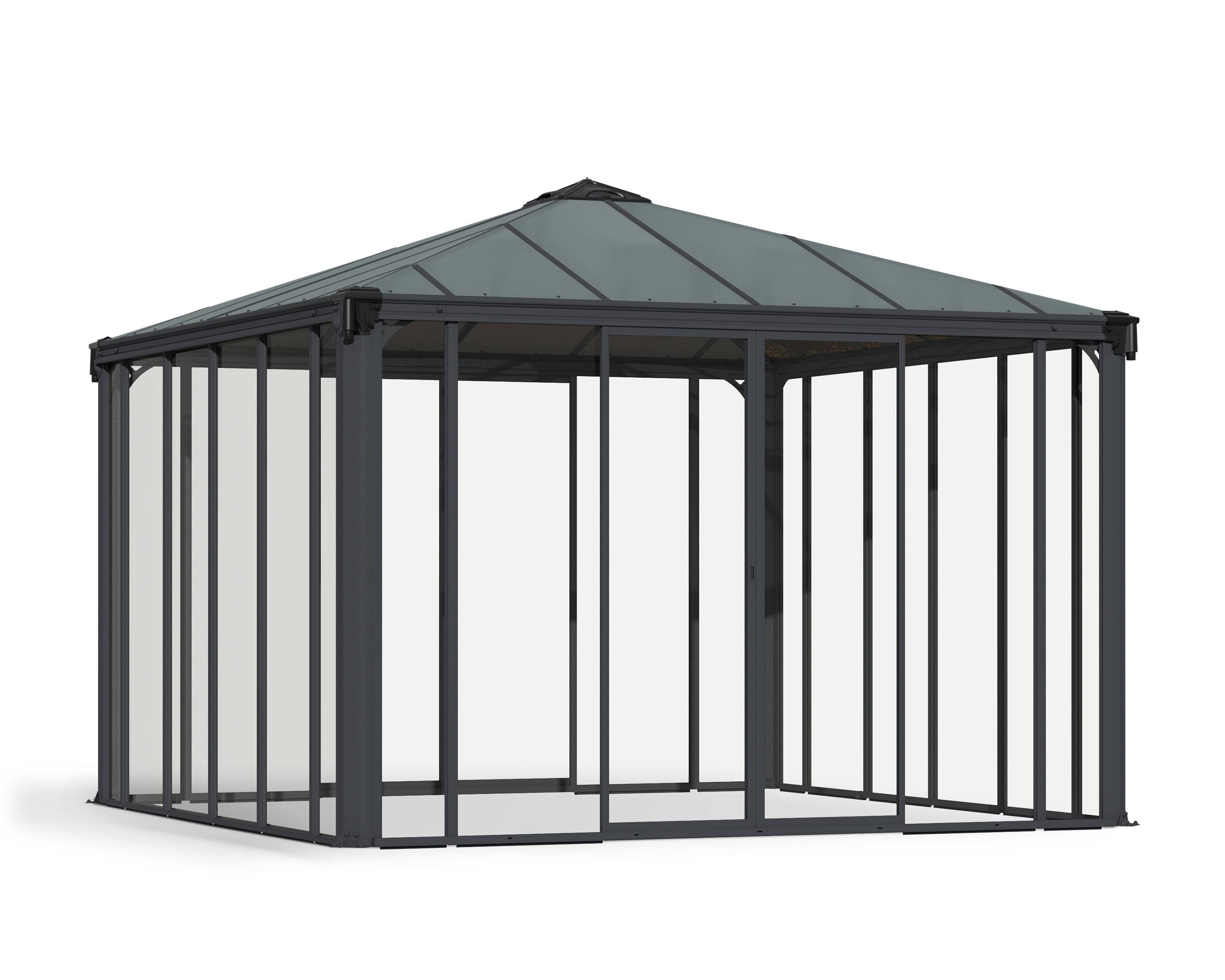 Canopia by Palram - Canopia Tonnelle de jardin fermée Ledro 3,6X3,6 Gris - Imagen 1