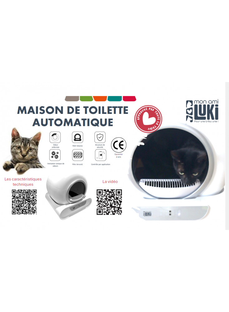 Maison toilette automatique BLANC - Mon Ami Luki - Image 6