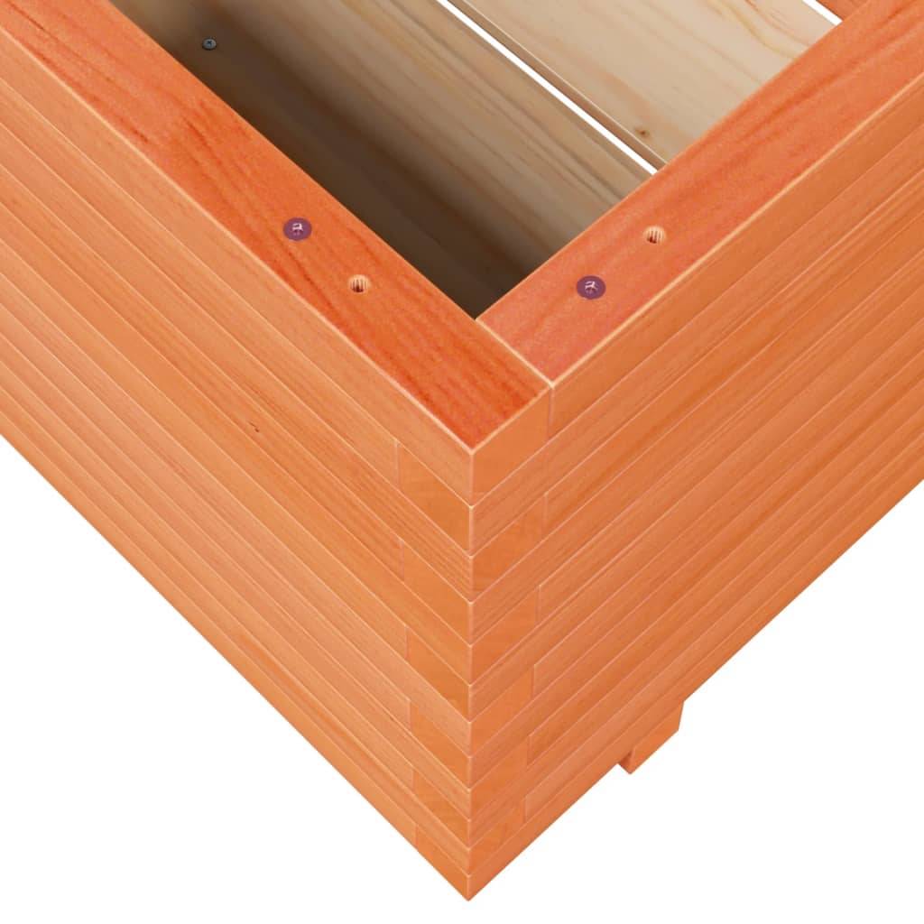 Maison Chic - Jardinière, Bac à fleurs, Pot de fleurs cire marron 60x60x49,5 cm bois de pin massif - Imagen 8