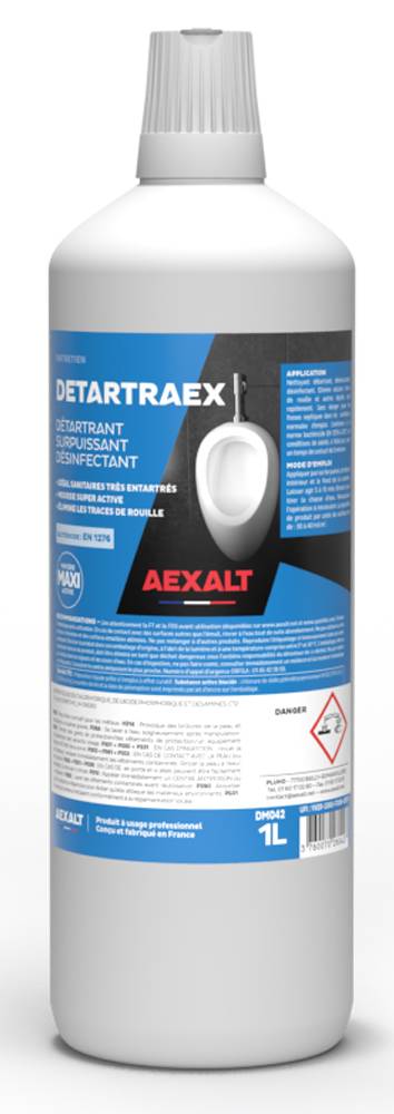 Détartrant surpuissant désinfectant Détartraex bidon de 1L - AEXALT - DM042