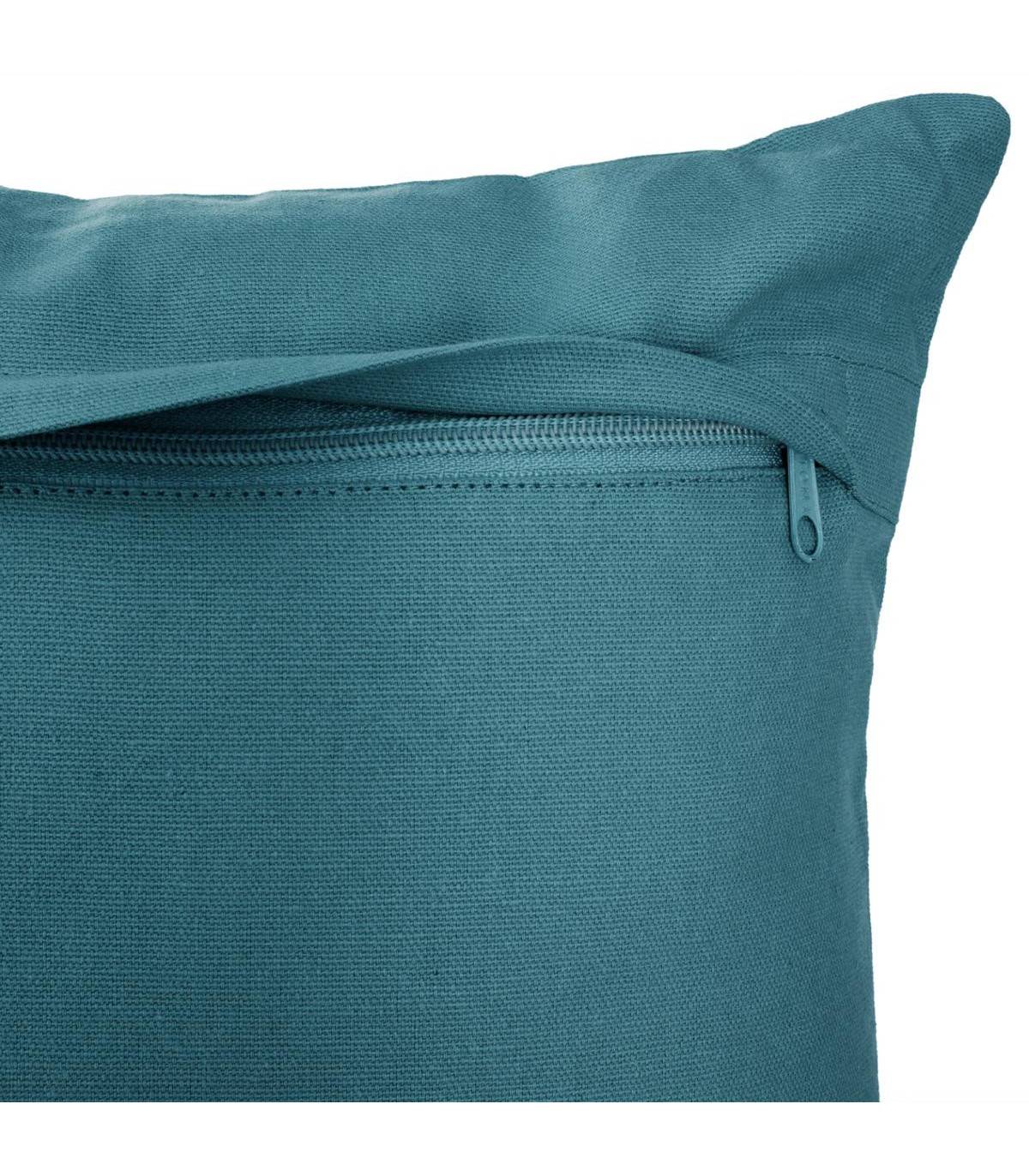 Coussin décoratif déhoussable en Coton Bleu Otto 30 x 50 cm - Imagen 4
