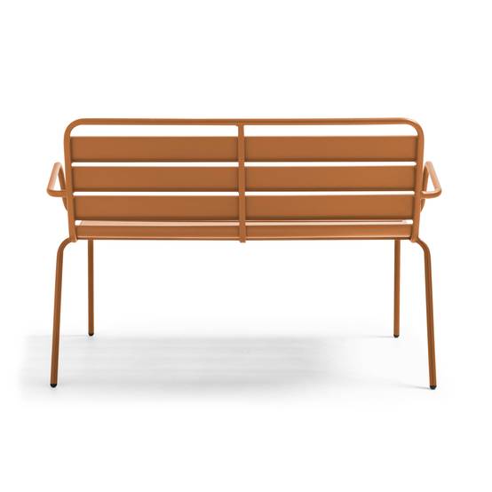 Oviala - Banc de jardin en métal caramel Palavas - Oviala - Image 2