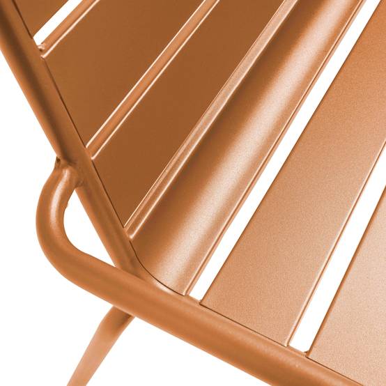 Oviala - Banc de jardin en métal caramel Palavas - Oviala - Image 4