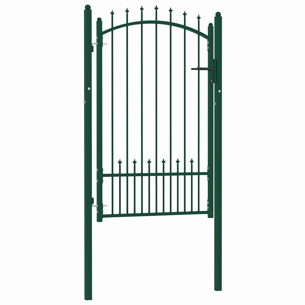 ComfortXL - Portillon d'Entrée en Acier avec Pointes de Sécurité pour Clôture Verte 100x150 cm – ComfortXL Outdoor Living