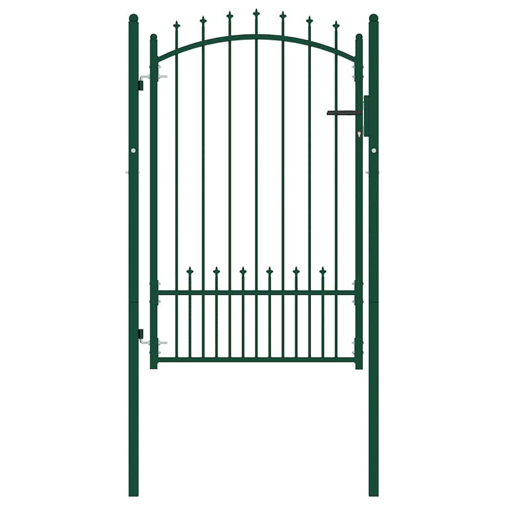 ComfortXL - Portillon d'Entrée en Acier avec Pointes de Sécurité pour Clôture Verte 100x150 cm – ComfortXL Outdoor Living - Image 2