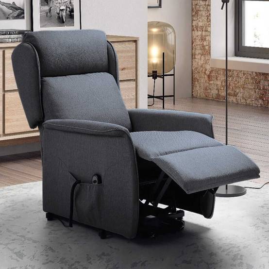 Fauteuil Relax et Releveur Bleu - TABAGON - Image 4