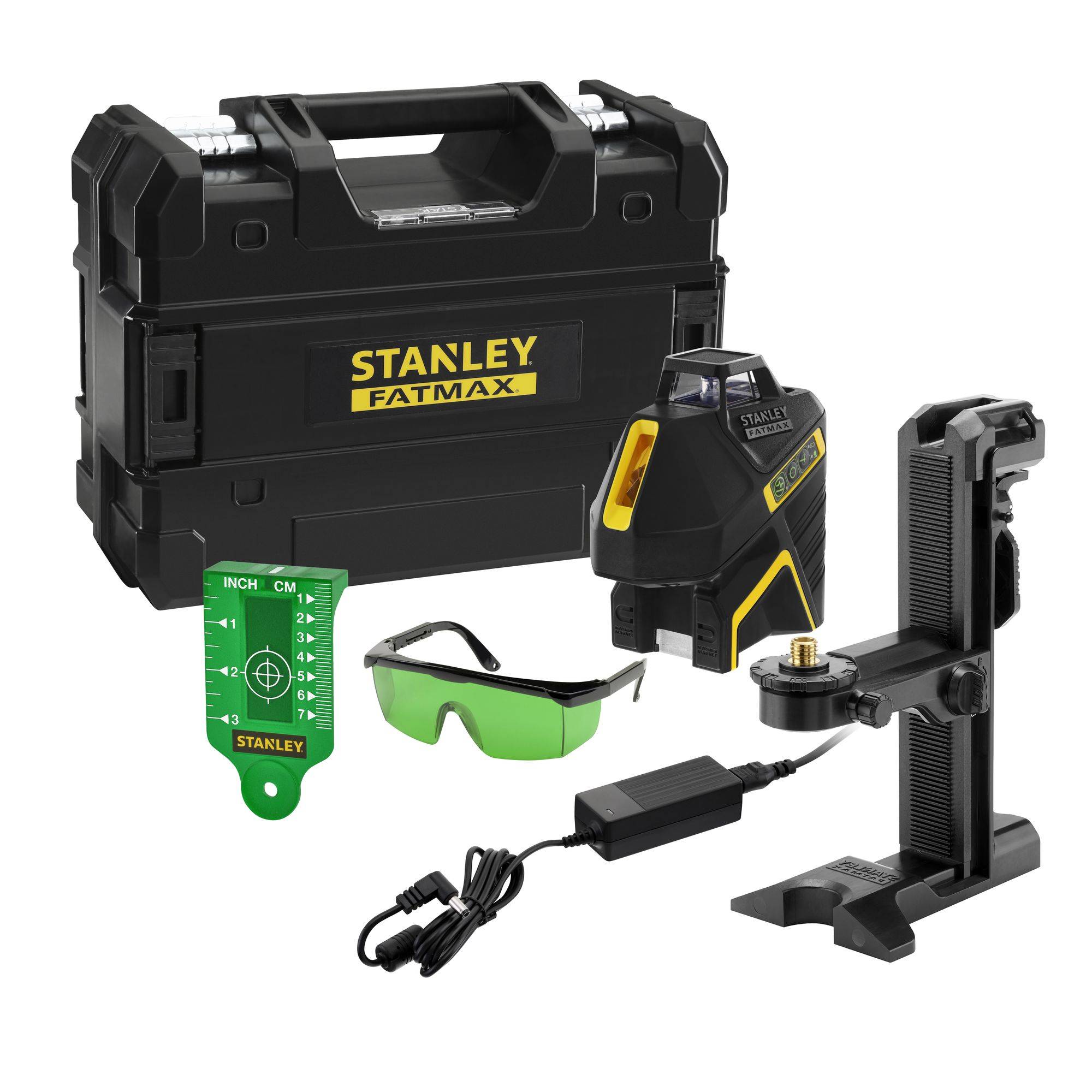 stanley - Niveau Multilignes SLG-2V (Li-Ion) Laser Vert Gamme Fatmax - Portée 30m / 50m IP54 STANLEY FMHT77617-1 - Image 1