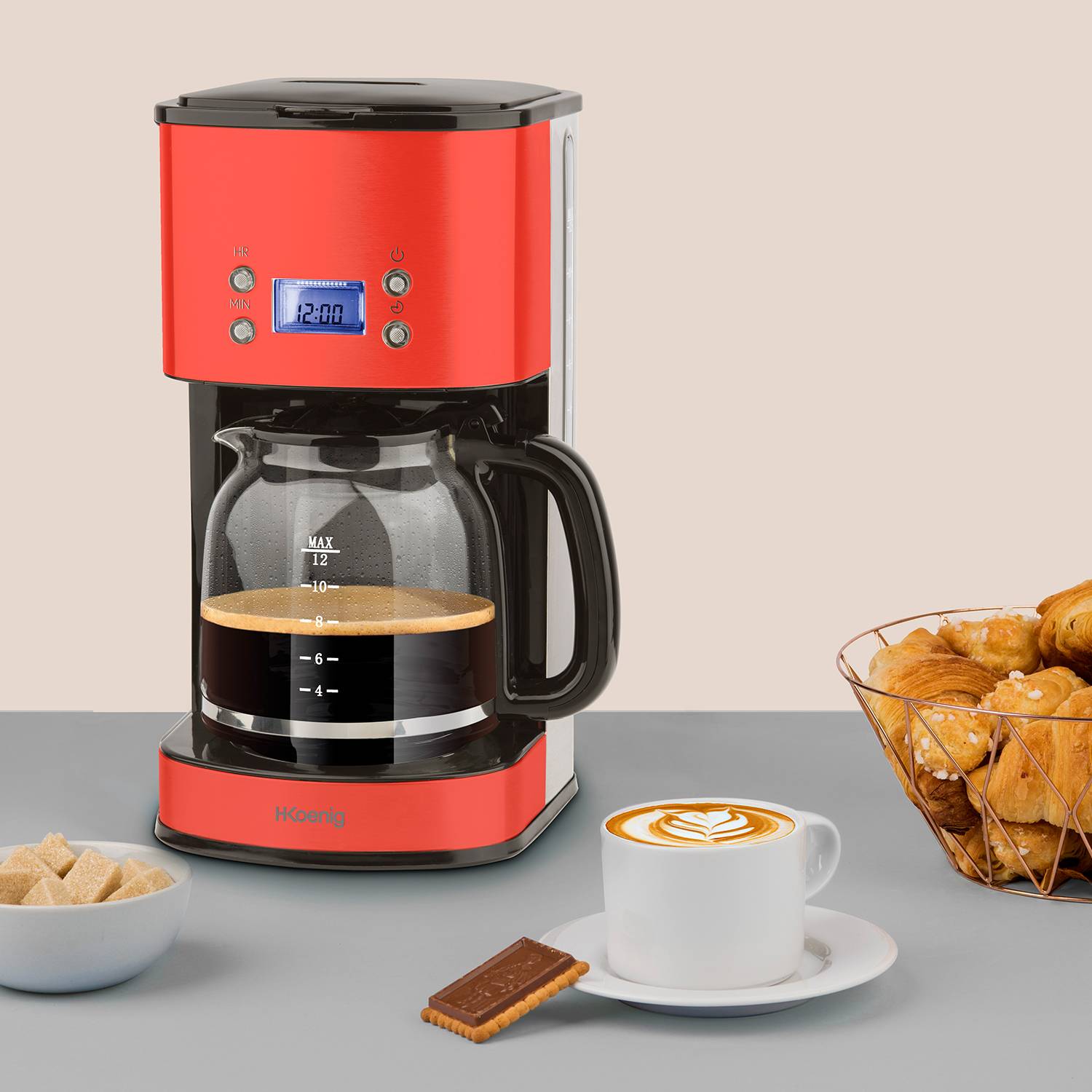 H.Koenig - Cafetière programmable - MG30 Rouge H.Koenig - Imagen 5