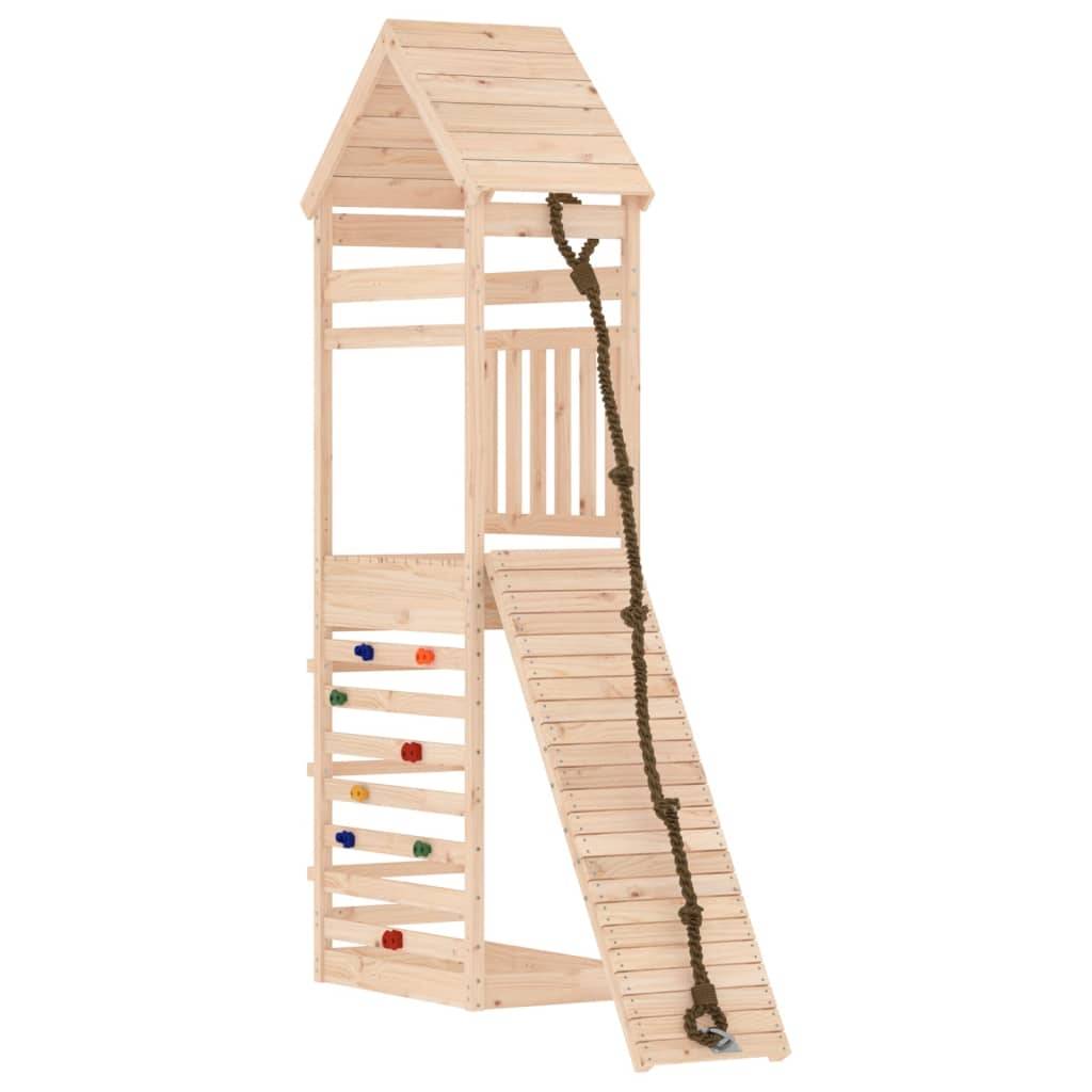 Helloshop26 - Maisonnette de jeu avec mur d'escalade 55 x 175 x 264 cm bois massif de pin - Imagen 1