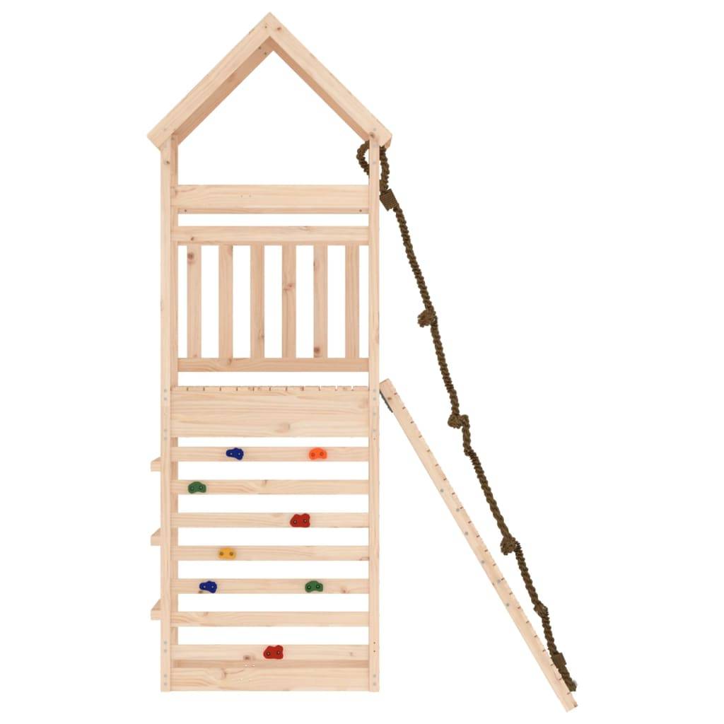 Helloshop26 - Maisonnette de jeu avec mur d'escalade 55 x 175 x 264 cm bois massif de pin - Imagen 4