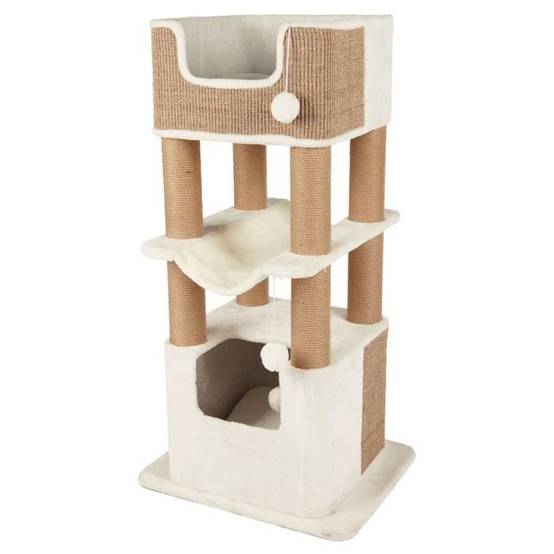 Trixie - Arbre à chat XXL Lucano 110 cm, poteaux à griffer en sisal, hamac et coussins réversibles - TRIXIE - Image 1