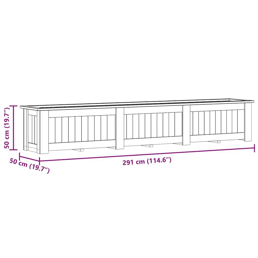 Vidaxl - Jardinière surélevée 291x50x50 cm Bois de pin imprégné vidaXL 49096 - Imagen 3