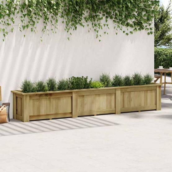 Vidaxl - Jardinière surélevée 291x50x50 cm Bois de pin imprégné vidaXL 49096 - Imagen 2