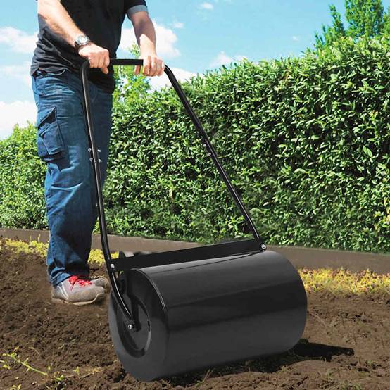Vidaxl - Rouleau à gazon noir 63 cm 50 L vidaXL 147845 - Image 1