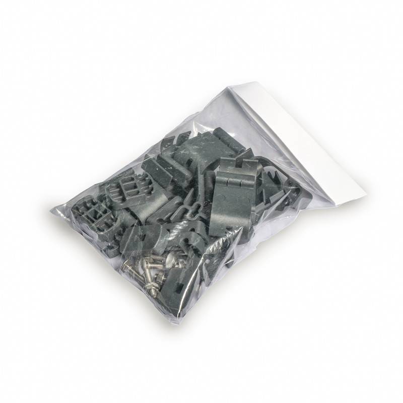 Kit complet grillage rigide occultant lattes composite avec soubassement longueur 20m - Hauteur 1m80 - Gris anthracite - Easy Clôture - Image 6